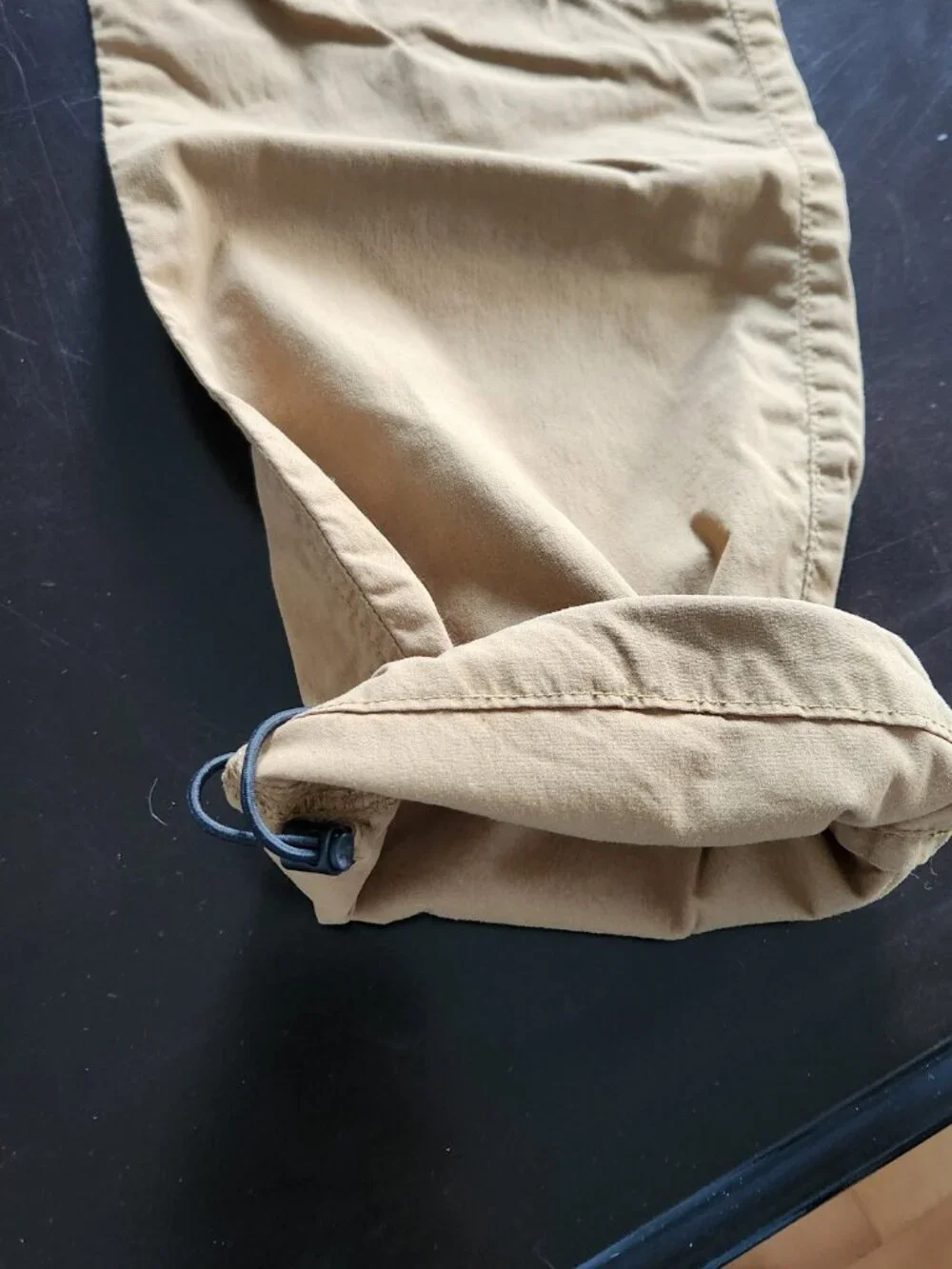 The North Face Men's Nylon Pants Size 30 - Khaki Hiking Travel Zip Pocket